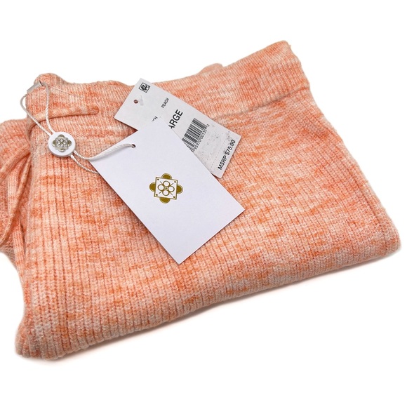 WAYF Ribbed Knit Drawstring Shorts Peach Size Large - Picture 9 of 12